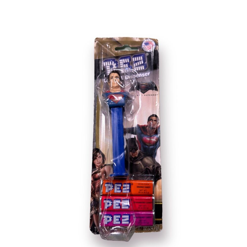 Superman vs Batman‎ PEZ Dispenser Vintage Dawn of Justice Superman